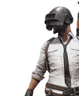 Afbeelding van een overlevende met een helm van niveau 3, een pistool en een geweer op een doorzichtige achtergrond.